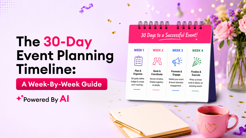 Event Planning Timeline: The 30-Day Week-by-Week Guide Powered by AI